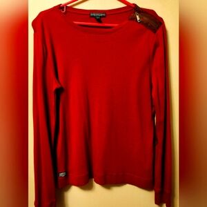 Ralph Lauren Red Long Sleeve Top